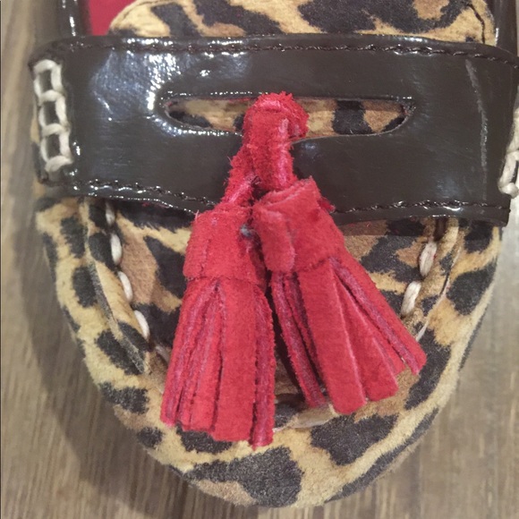 Sperry Raspberry Leopard Flats - Size 6.5 - Picture 2 of 7